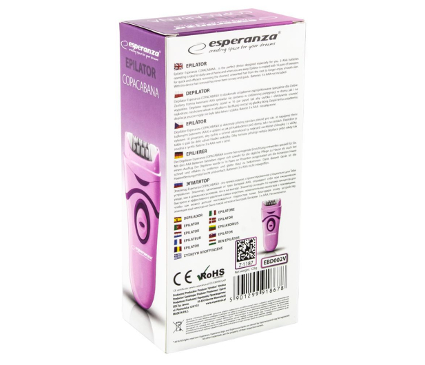 Esperanza Depilator EBD002V - 1451414 - zdjęcie 4